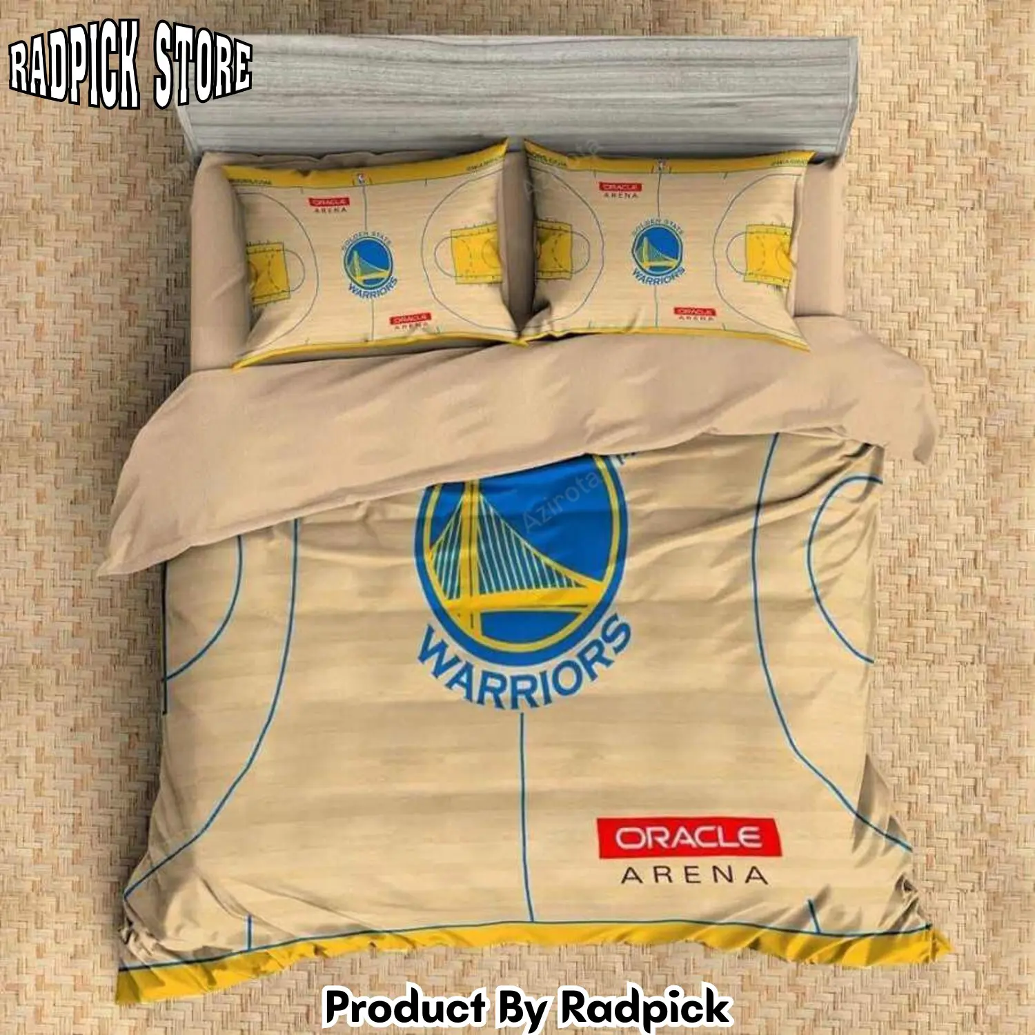 Radpick v6 customize golden state warriors 3d duvet cover set bedding set flat sheet pillowcases rp327546